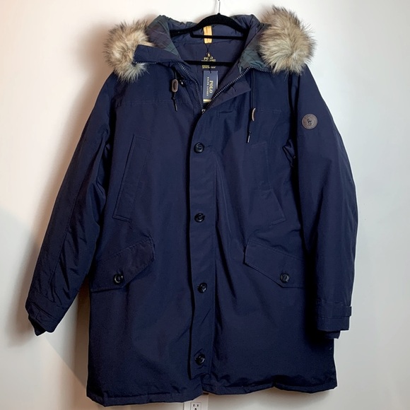 Polo Ralph Lauren Down Performance Parka with Removable Faux Fur Trim NEW! - Picture 3 of 11